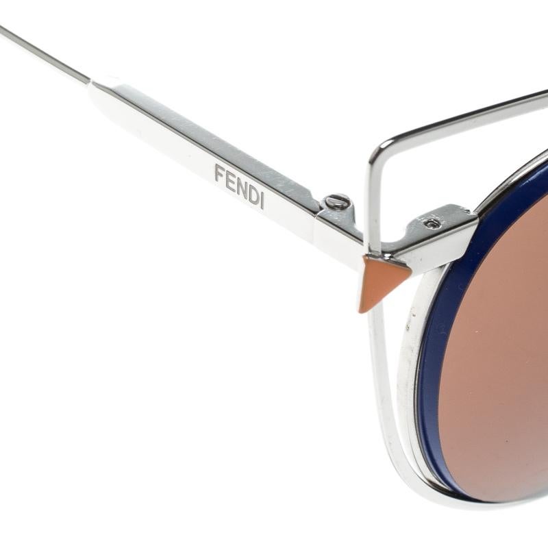 Fendi Purple/Brown FF 0176/S Cat Eye Sunglasses In Excellent Condition In Dubai, Al Qouz 2