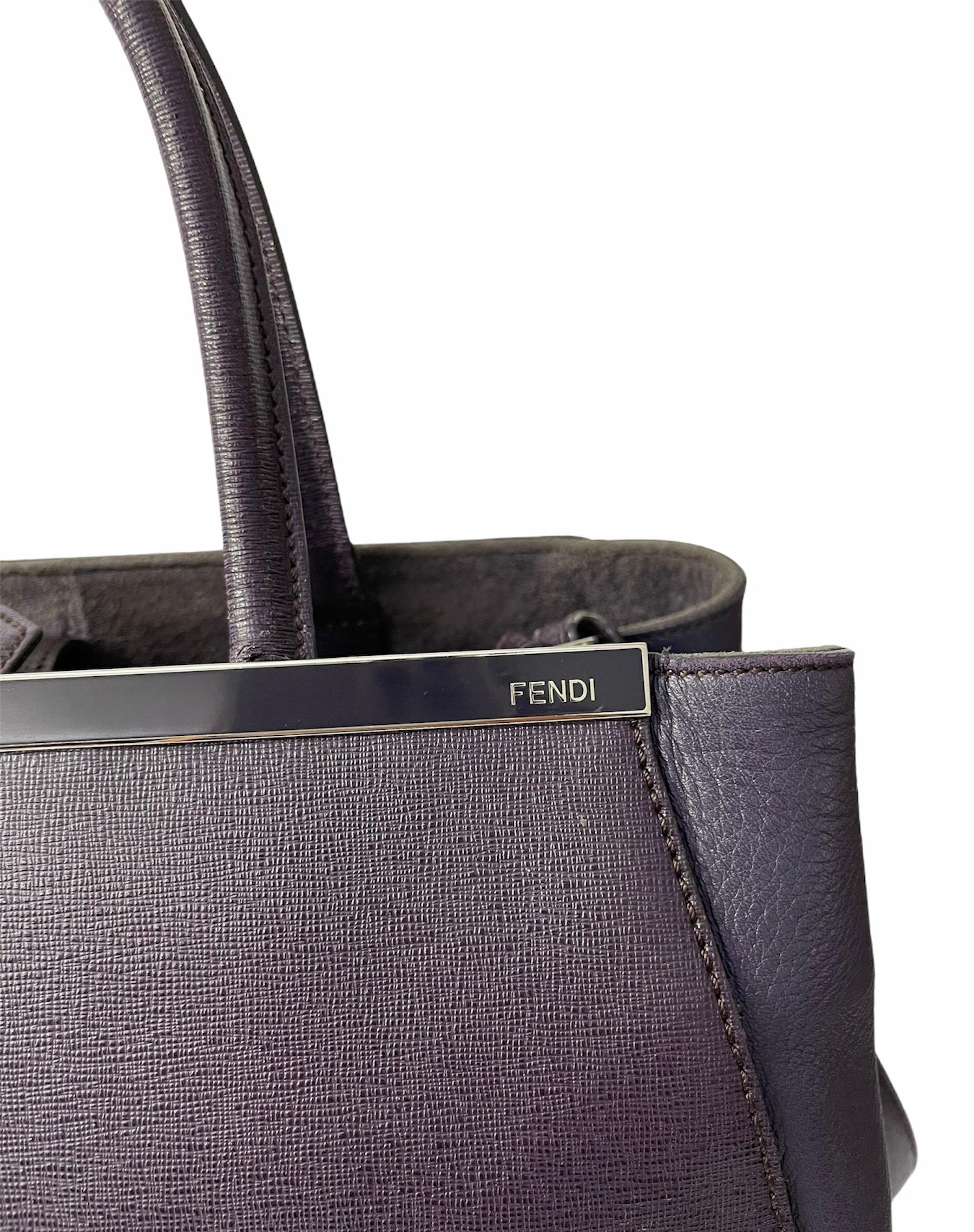 purple leather purses