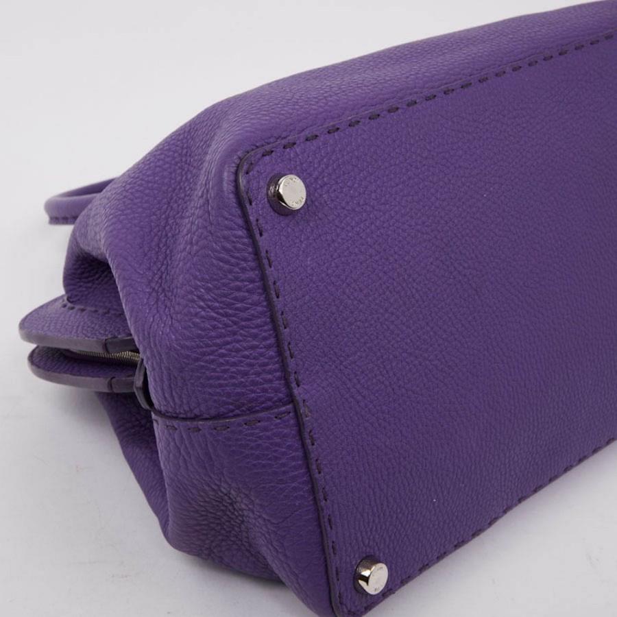 purple leather briefcase