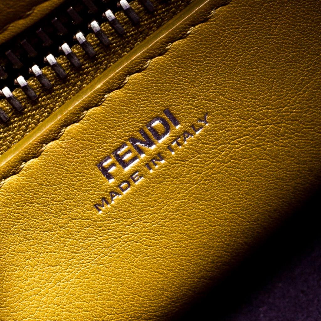 Fendi Purple Quilted Nubuck Leather Dotcom Click Shoulder Bag 4