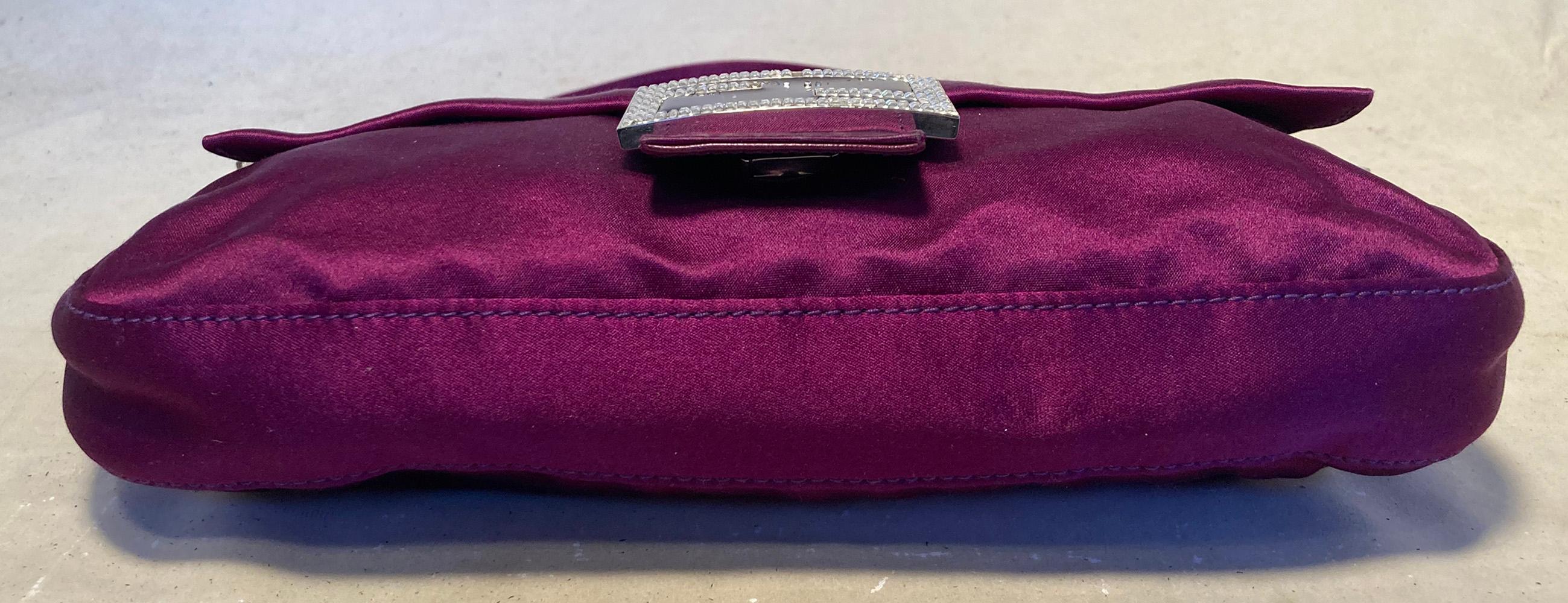 Baguette di seta viola Fendi In condizioni buone a Philadelphia, PA