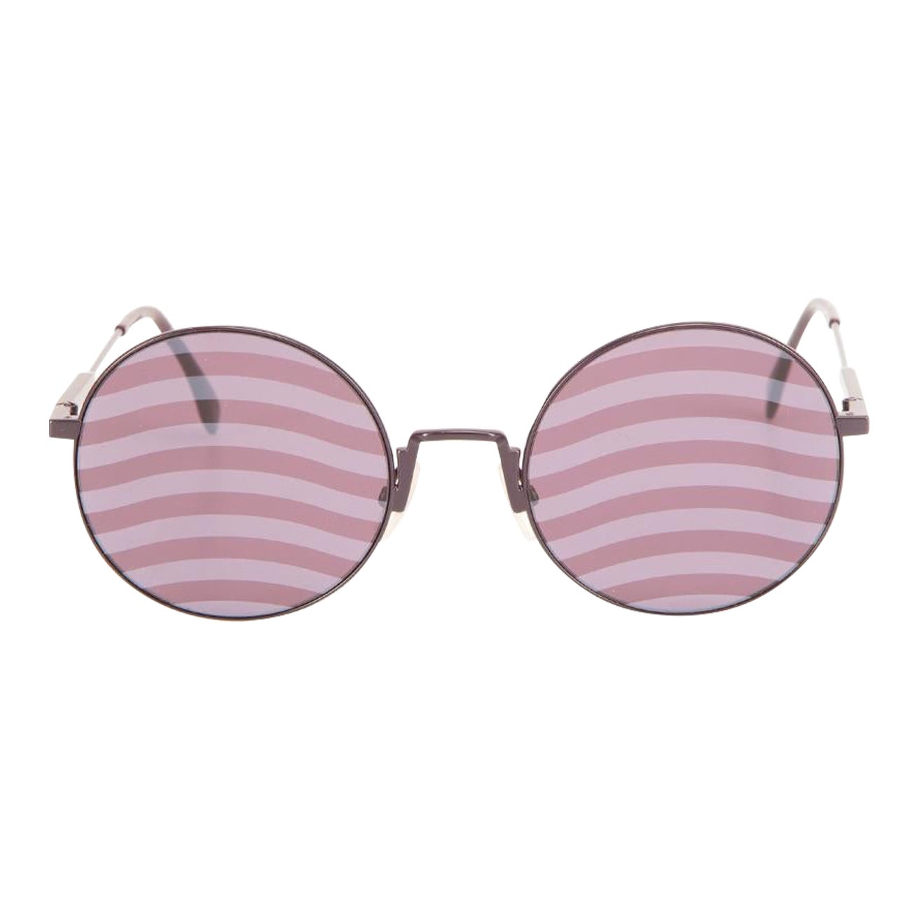 Fendi Purple Waves Striped Sunglasses