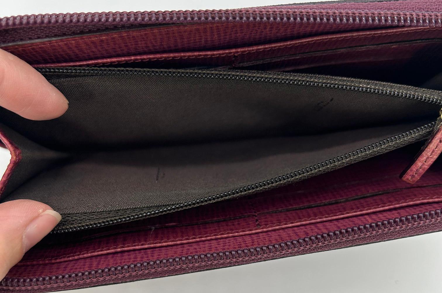 Fendi Portafoglio lungo in tela coates viola Zucca in vendita 3