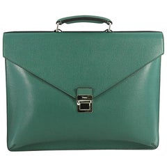 Fendi Pushlock Briefcase Leather Large