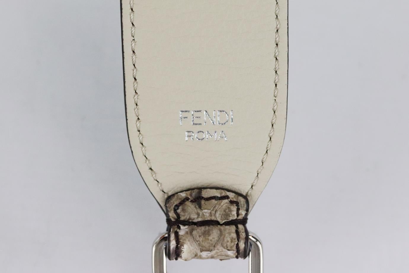 Fendi Python And Leather Bag Strap  In Excellent Condition In London, GB