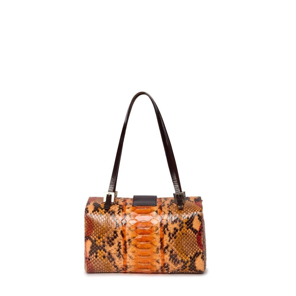 Brown Fendi Python Bag For Sale