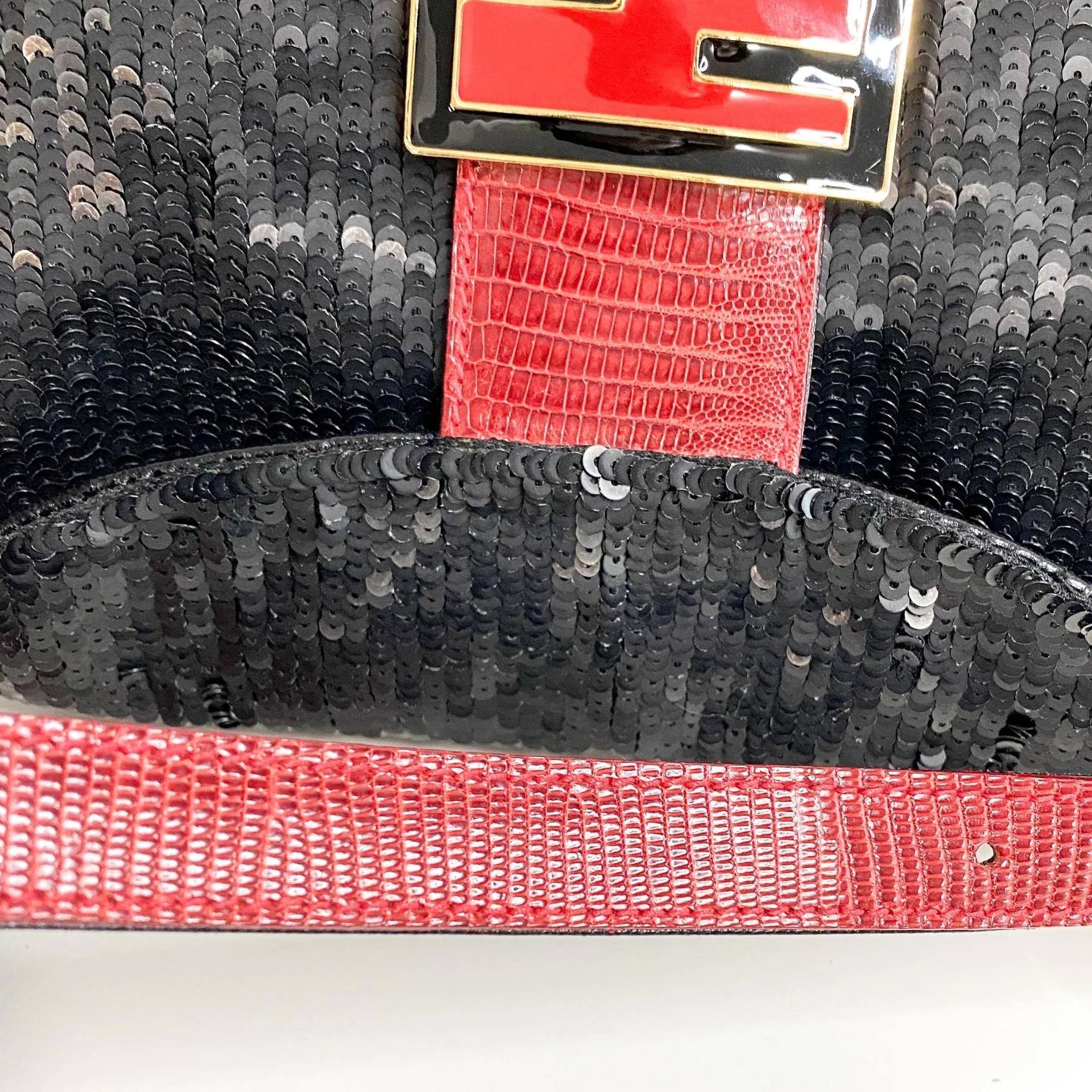 Fendi Python Sequin Mama Baguette Bag Small 11