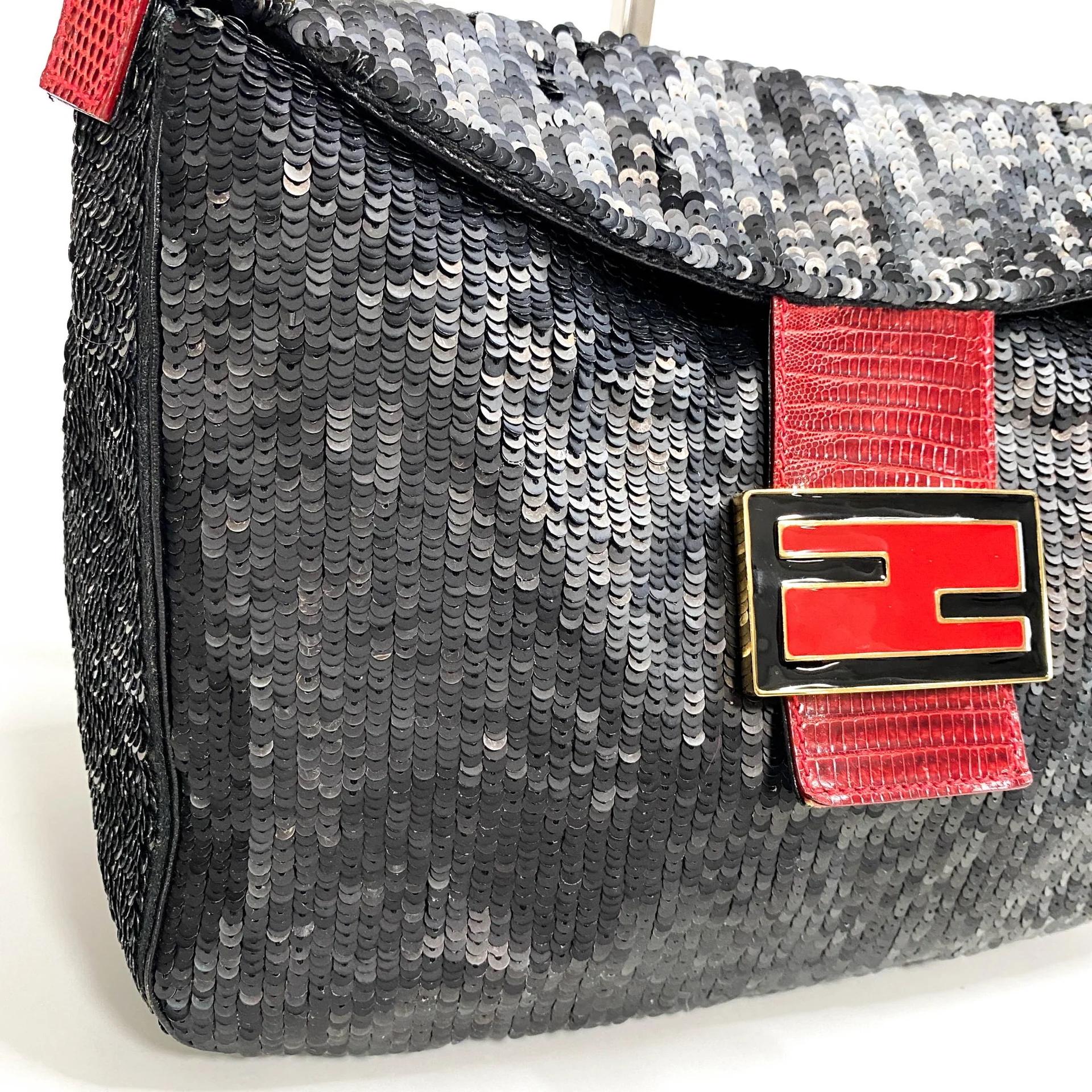 Fendi Python Sequin Mama Baguette Bag Small 3