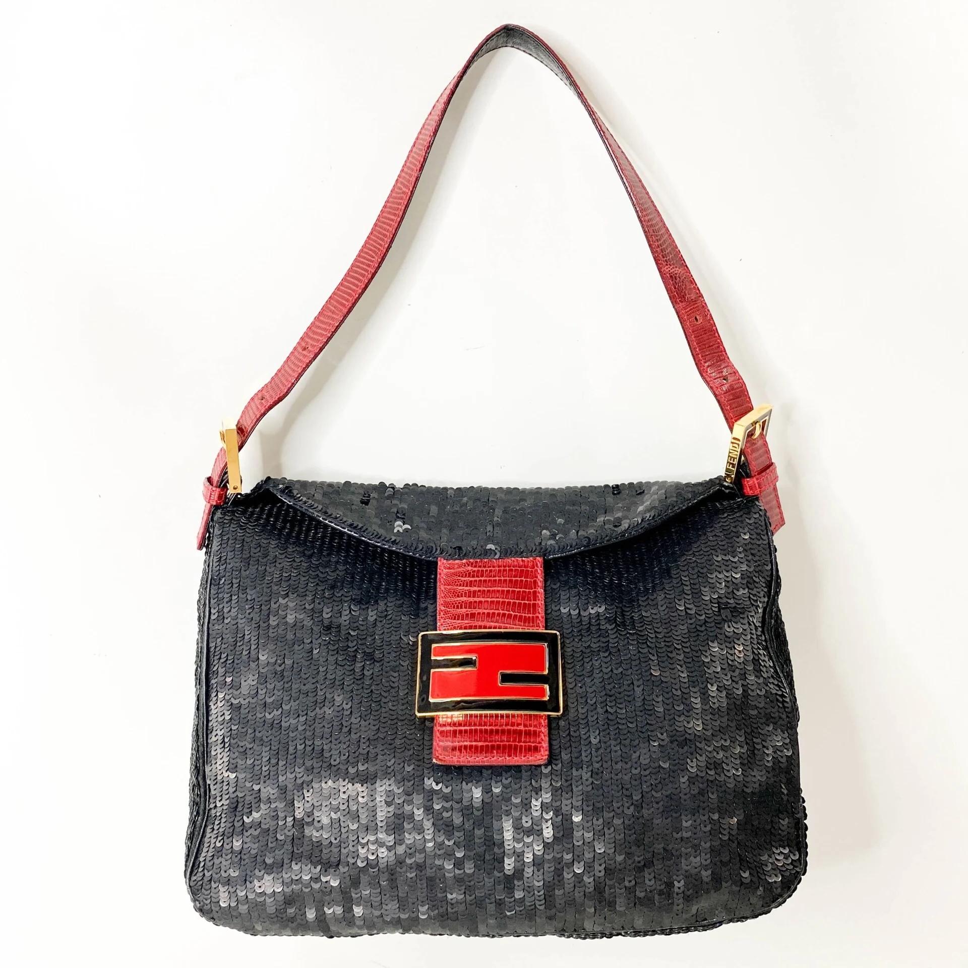 Fendi Python Sequin Mama Baguette Bag Small 4