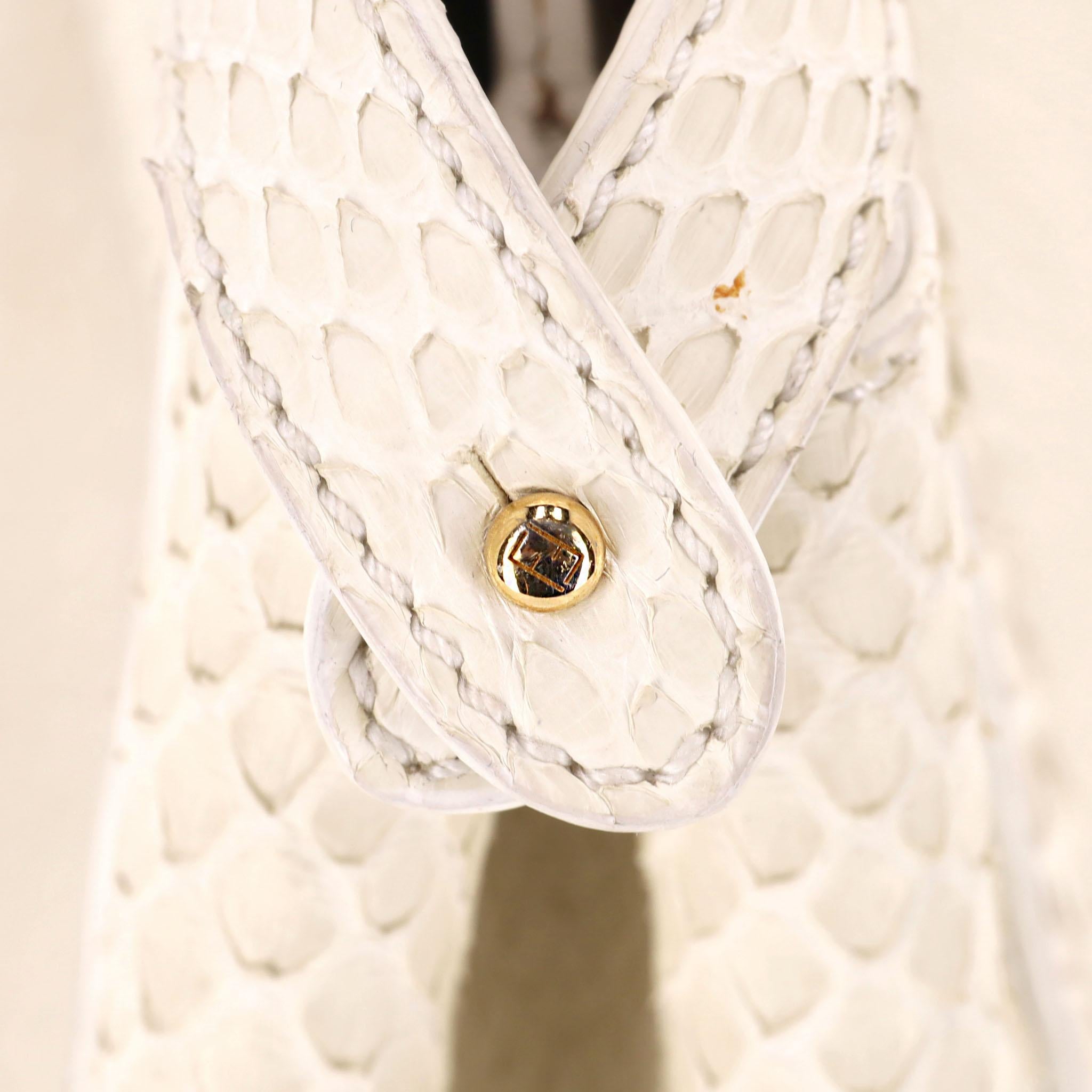 Borsa Fendi in pelle di pitone Mini Peekaboo in vendita 5