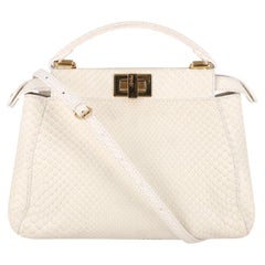 Borsa Fendi in pelle di pitone Mini Peekaboo