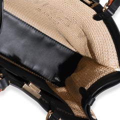 Fendi Raffia Vitello Macrame Large Peekaboo X-Tote