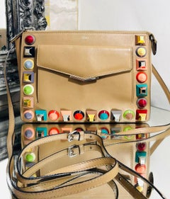 Fendi Rainbow Stud Leather Bag