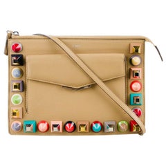 Fendi Rainbow Stud Leather Bag