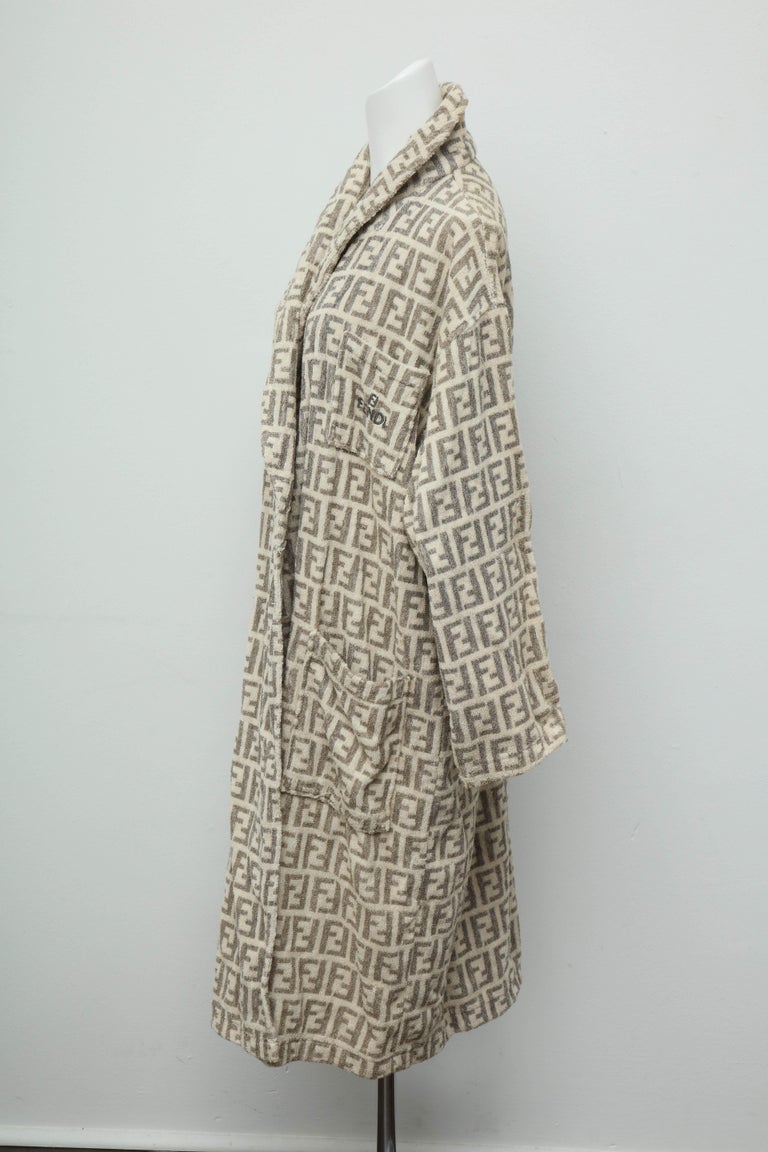 Fendi Rare bathrobe with Iconic FF Logos For Sale at 1stDibs