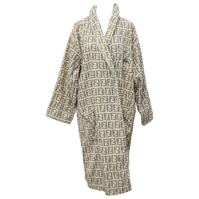 Fendi Rare bathrobe with Iconic FF Logos For Sale at 1stDibs fendi bathrobe