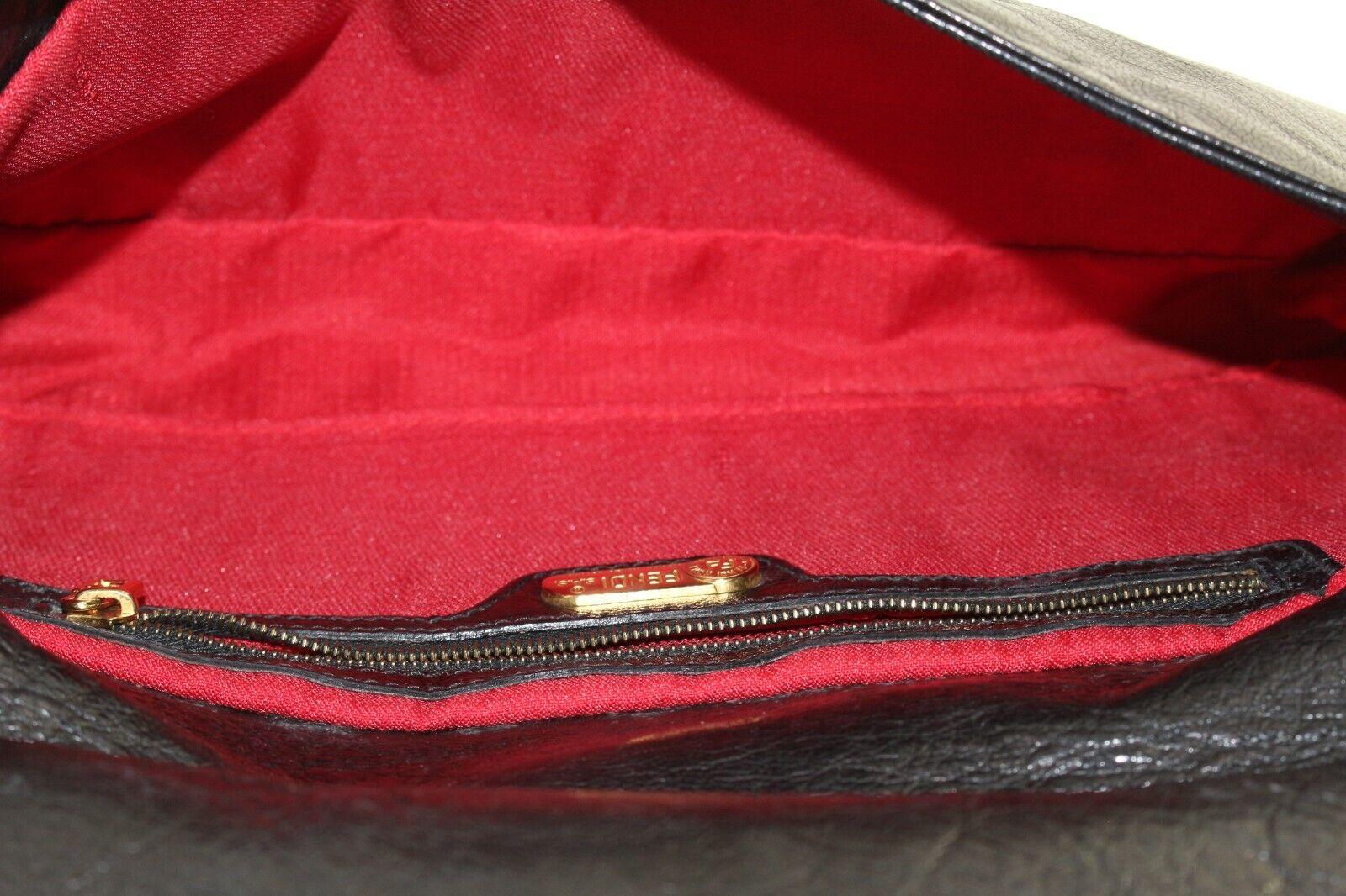 Women's Fendi Rare Ring Flap Leather Bag 3FF0104K