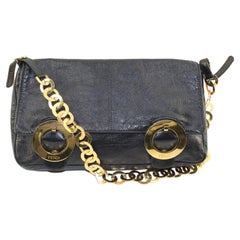 Fendi Rare Ring Flap Leather Bag 3FF0104K