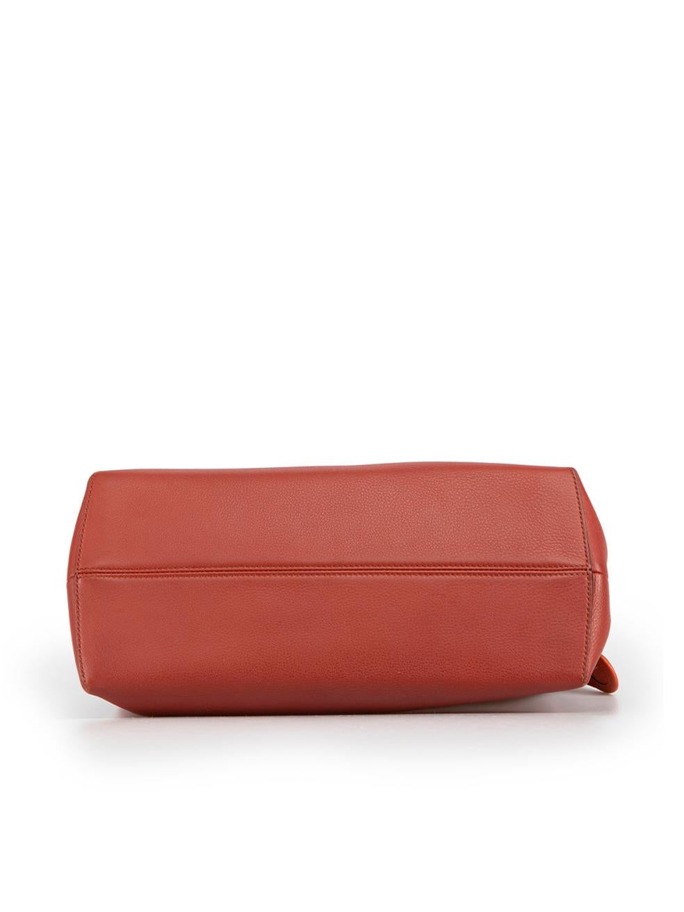 Fendi Red Leather 2014 Spike Dot Com Handbag In Excellent Condition In London, GB