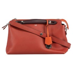 Fendi Red Leather 2014 Spike Dot Com Handbag