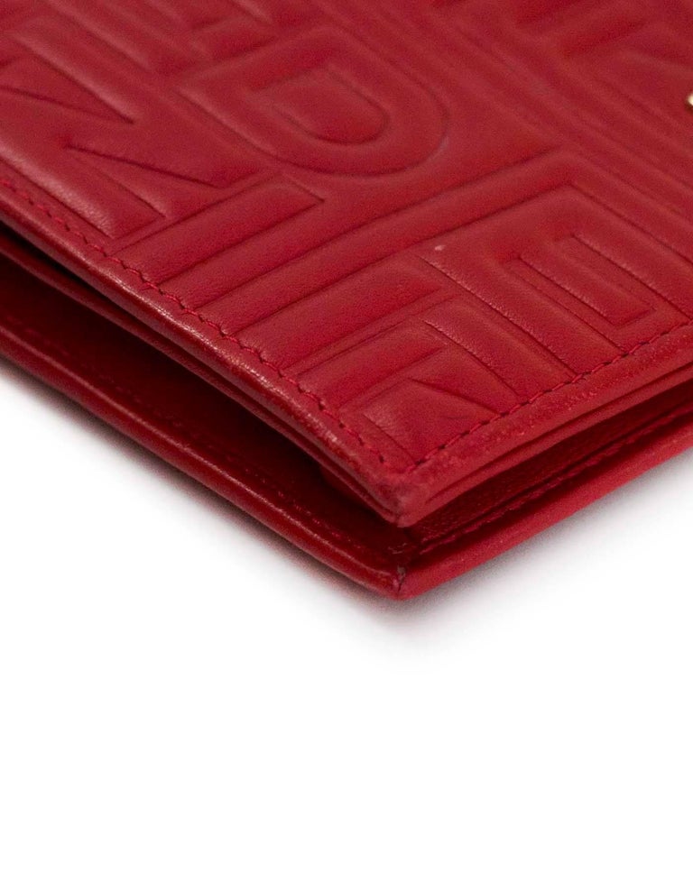 fendi red wallet on chain