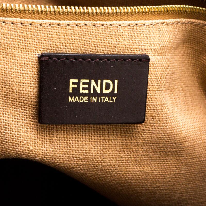 Fendi Red Leather Large Claudia Shoulder Bag 2