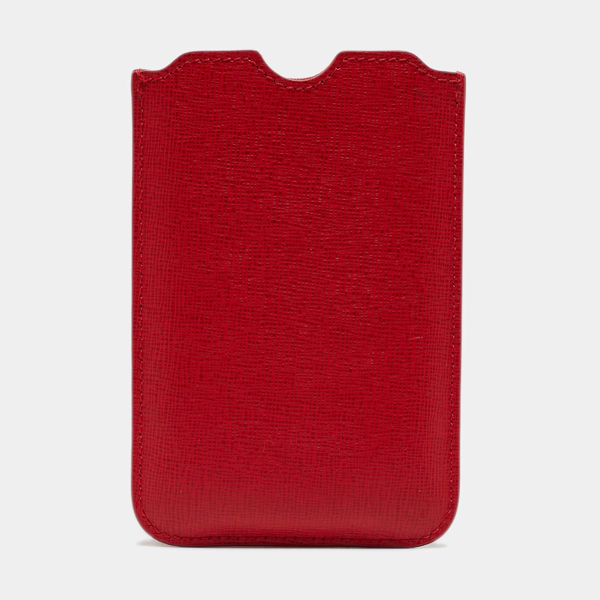 This case from the House of Fendi is designed for iPhone users. It is made from leather with logo on the exterior.