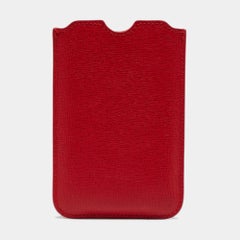 Fendi Red Leather Logo Phone Cover