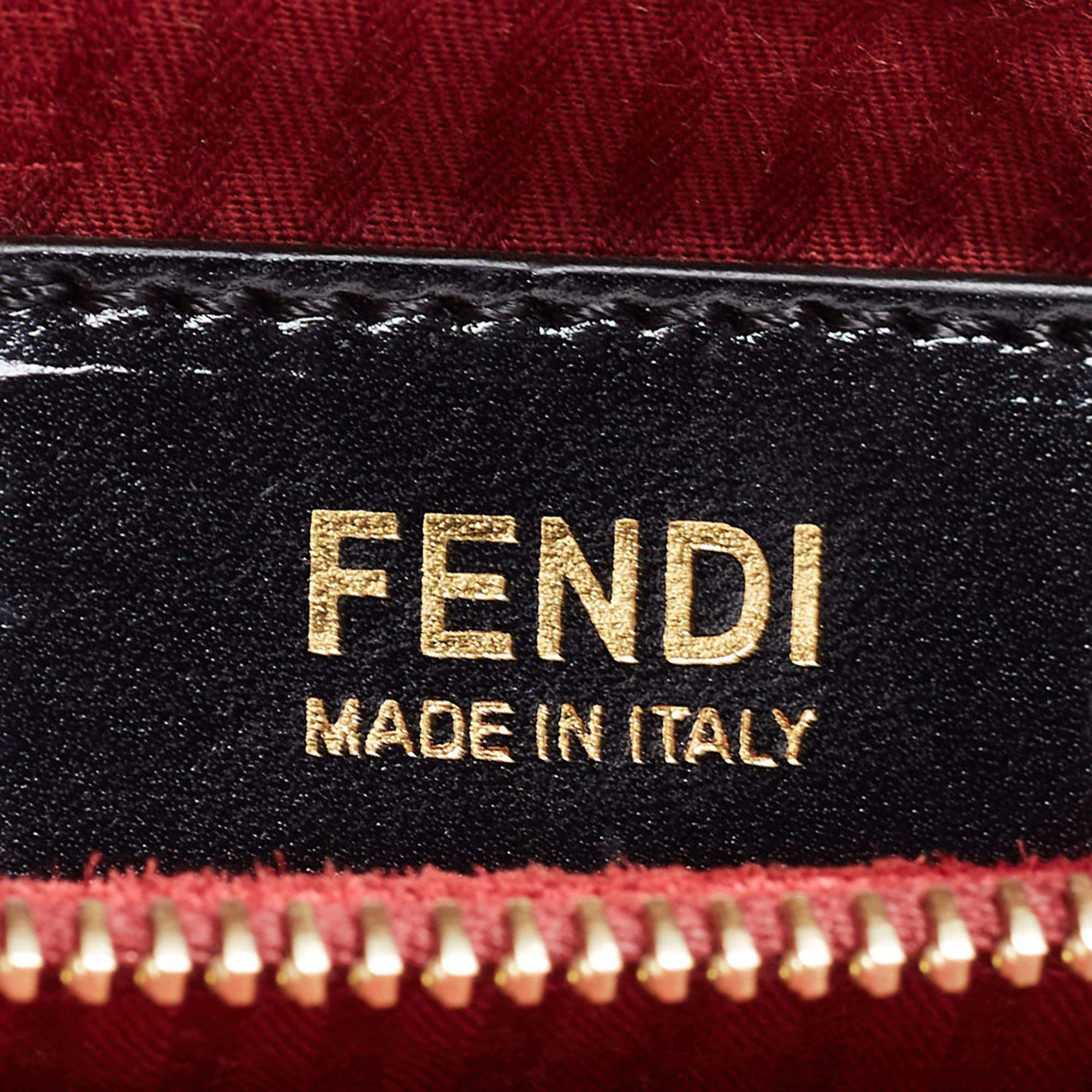 Fendi Red Leather Medium 2Jours Tote 11