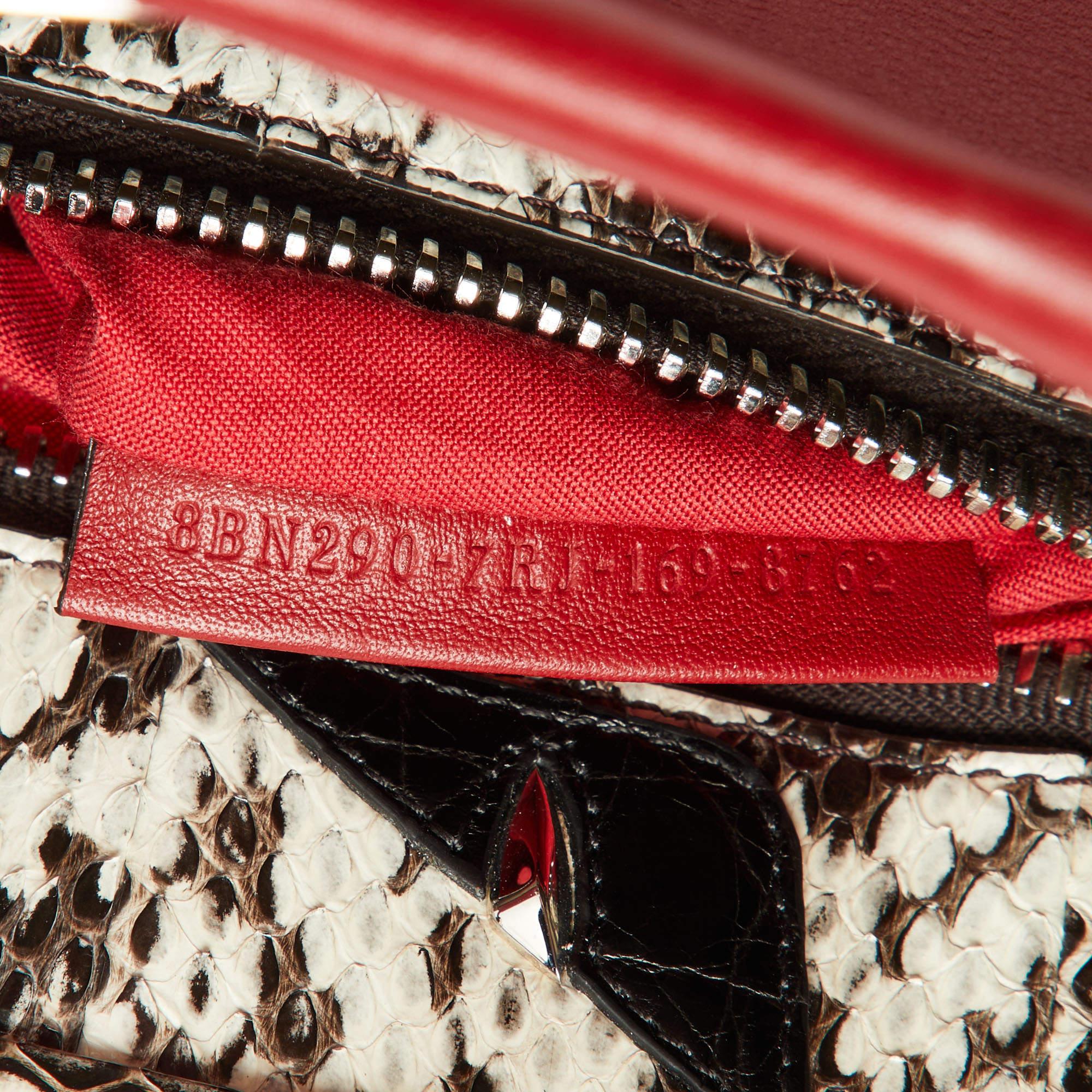 Fendi Red Leather Regular PeekabooTop Handle Bag For Sale 9