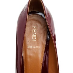 Fendi Red Patent Leather Platform Pumps Size 39