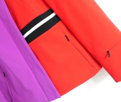 Fendi Red & Purple Puffer Ski Jacket