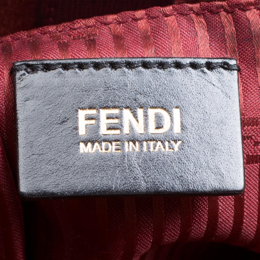 Fendi Red Saffiano Leather 2Jours Tote 1