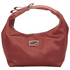 Fendi Red Satin Handbag
