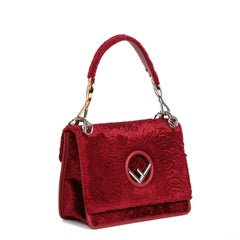 FENDI Red Velvet Medium Kan I