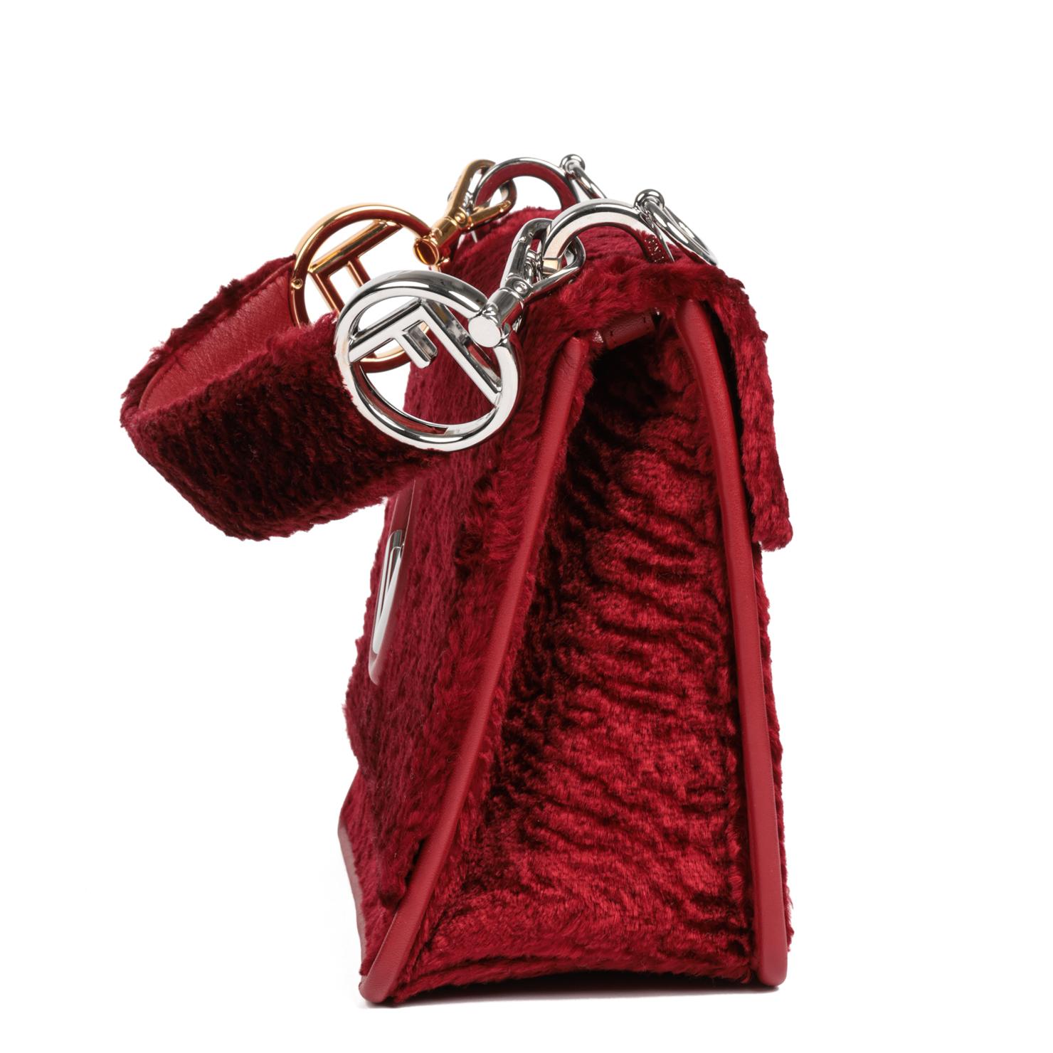 FENDI - Robe en velours rouge moyen Kan I Excellent état - En vente à Bishop's Stortford, Hertfordshire