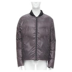 FENDI Reversible black Monster Bug Eye nylon goose down puffer jacket EU46 S