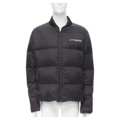 FENDI Reversible black Monster Bug Eye nylon goose down puffer jacket EU48 M