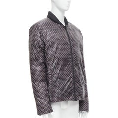 FENDI Reversible black Monster Bug Eye nylon goose down puffer jacket EU48 M