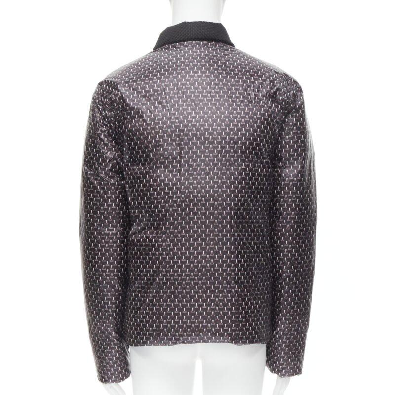 FENDI Veste polaire réversible en nylon duvet d'oie Monster Bug Eye noir EU48 M Pour hommes en vente