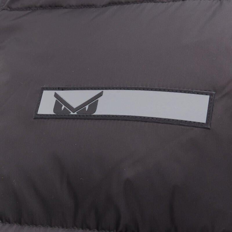 FENDI Veste polaire réversible en nylon duvet d'oie Monster Bug Eye noir EU48 M en vente 3