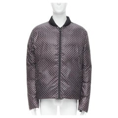 FENDI Reversible black Monster Bug Eye nylon goose down puffer jacket EU48 M