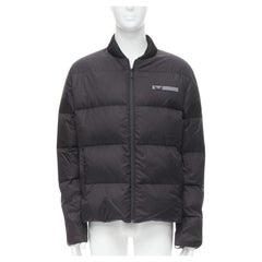 FENDI Reversible black Monster Bug Eye nylon goose down puffer jacket EU48 M