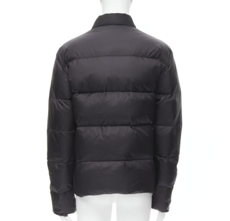 Fendi Giacca reversibile Monster Bug Eye nera in nylon con piuma d'oca EU50 L. in vendita 2