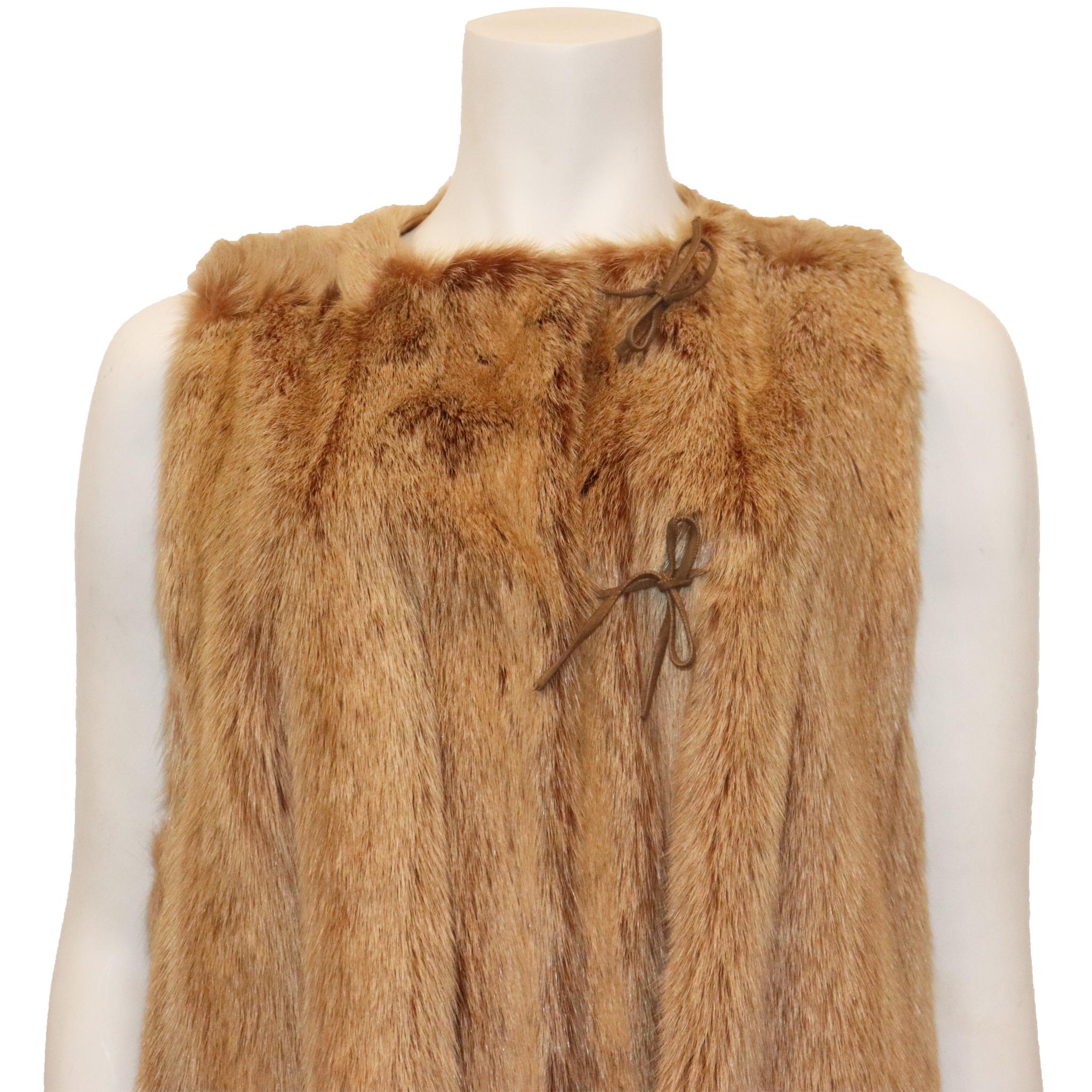 Fendi Reversible Two Piece Marmot and curly Lamb Coat For Sale 3