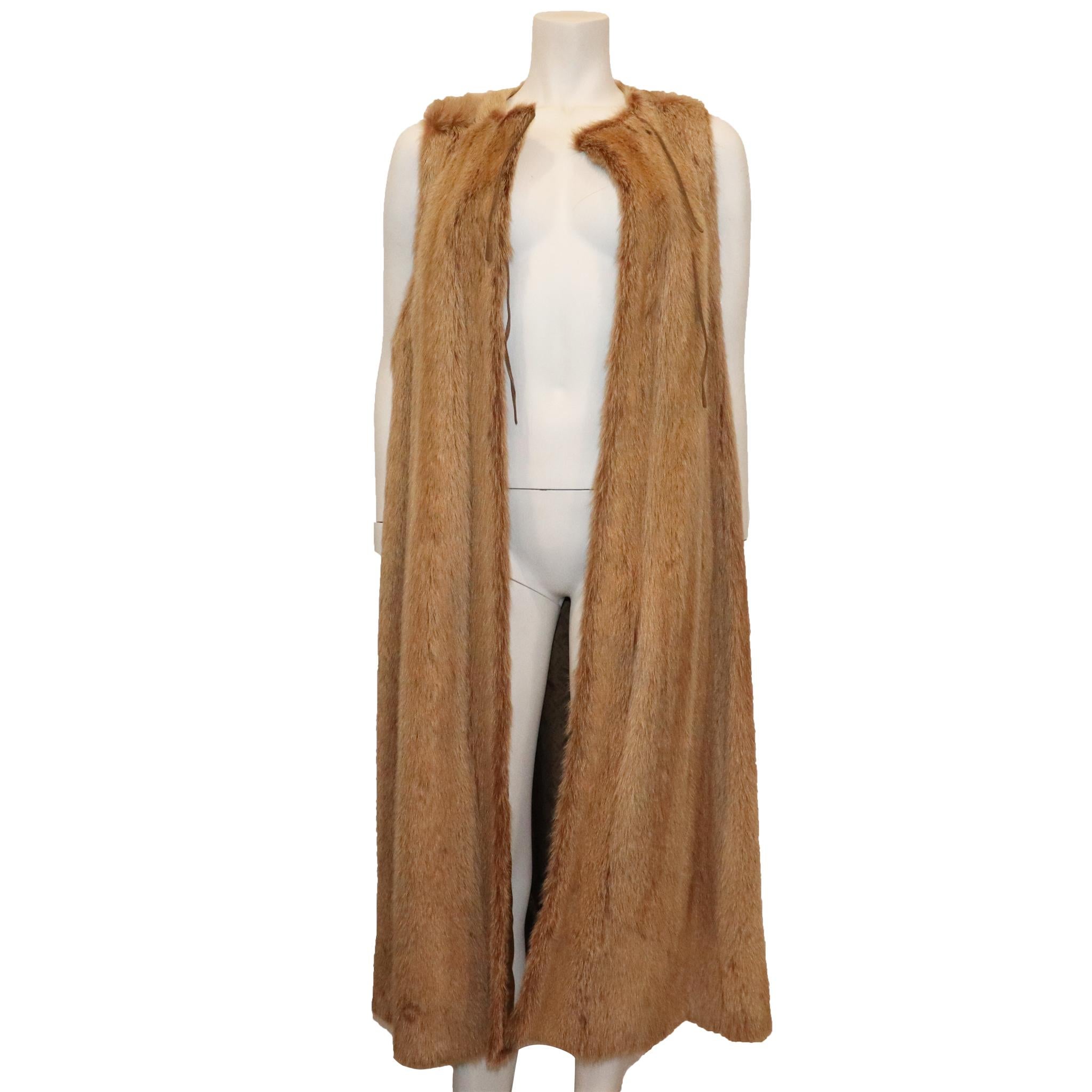 Fendi Reversible Two Piece Marmot and curly Lamb Coat For Sale 5
