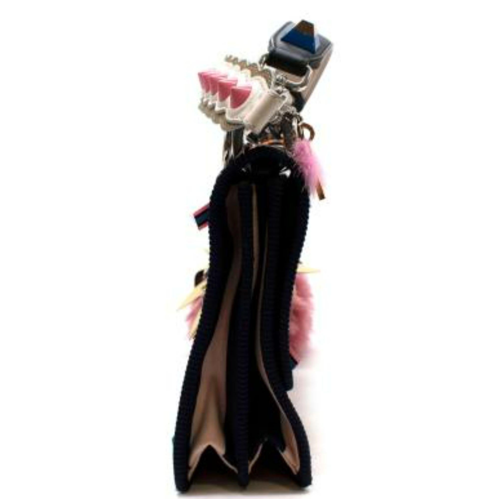 Fendi Ribbon Embellished Kan I Top Handle Bag For Sale 1