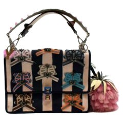 Fendi Ribbon Embellished Kan I Top Handle Bag