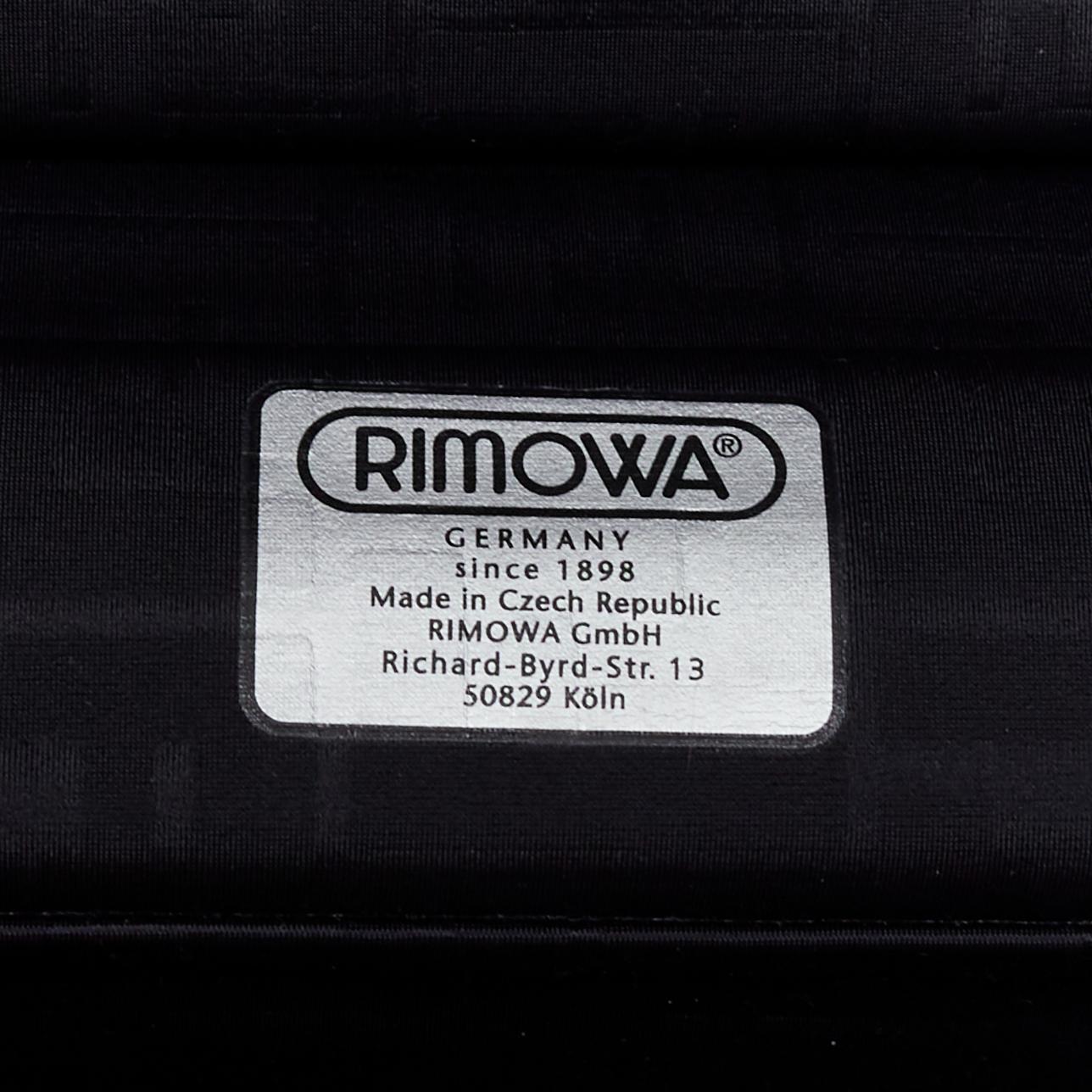 FENDI RIMOWA Cabin Size Zucca monogram silver aluminium trolley suitcase 10