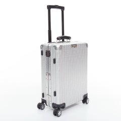 FENDI RIMOWA Cabin Size Zucca monogram silver aluminium trolley suitcase